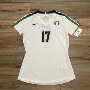 Women's Nike Oregon Ducks #17 Volleyball Jersey SZ Medium White 846314